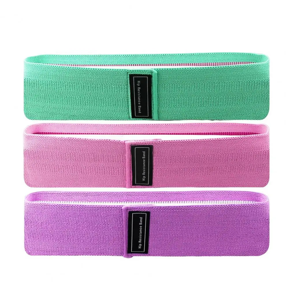 3Pcs Elastic Resistance Booty Workout Bands Anti-Slip Squat Expander Bands Portable Glute Thigh Elastic Bands Yoga Gym Equipment