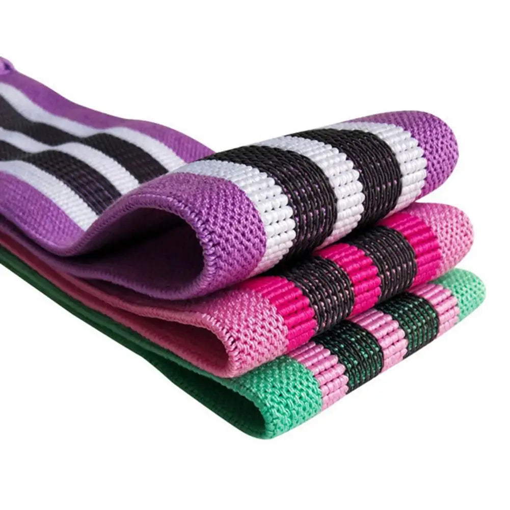 3Pcs Elastic Resistance Booty Workout Bands Anti-Slip Squat Expander Bands Portable Glute Thigh Elastic Bands Yoga Gym Equipment