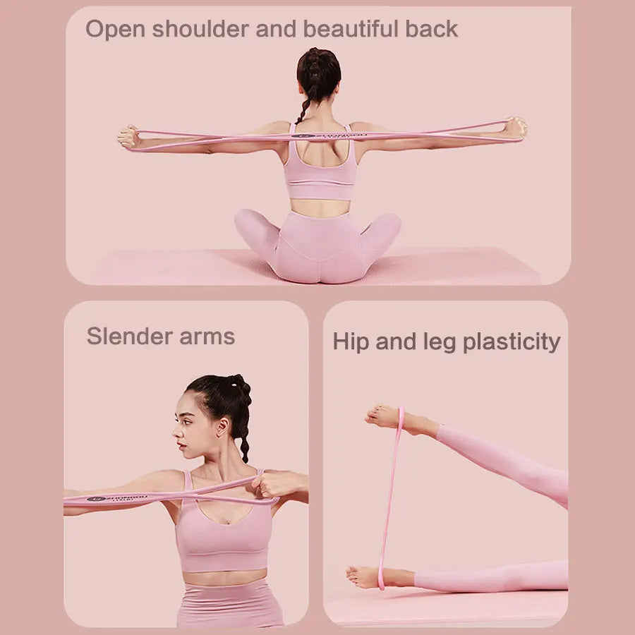 1pcs Resistance Bands, Yoga Resistance Band Stretch Fitness Band, Pull Rope, Chest Arm and Shoulder Stretch Bands Exercise Equip