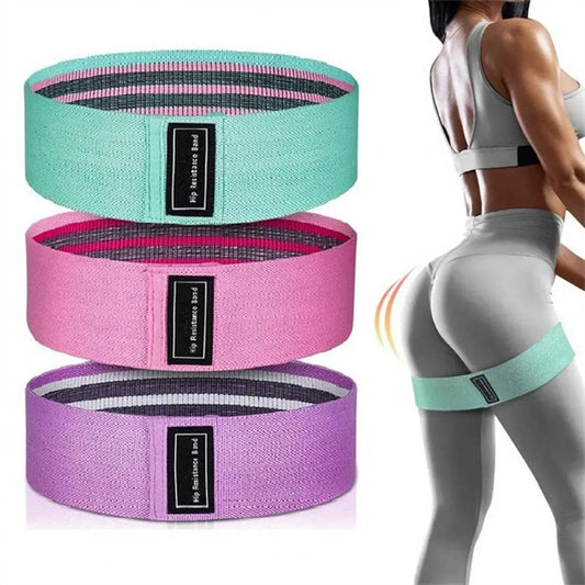 3Pcs Elastic Resistance Booty Workout Bands Anti-Slip Squat Expander Bands Portable Glute Thigh Elastic Bands Yoga Gym Equipment